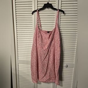 Pink Floral Halter Top